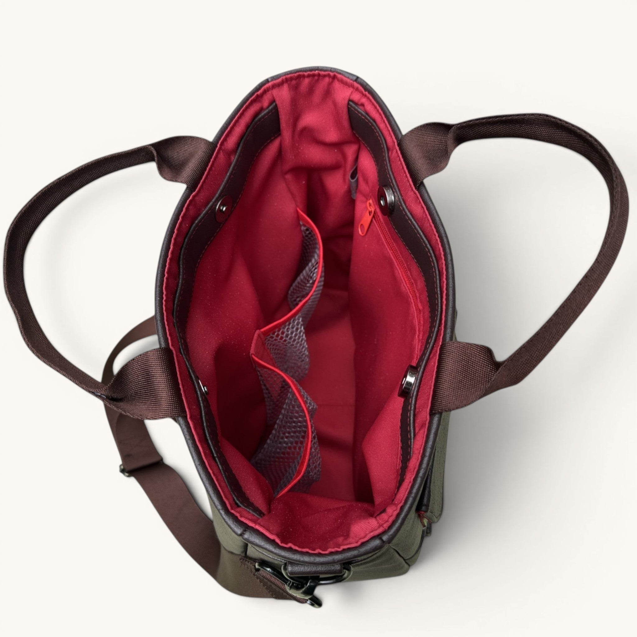 Boxer Dog Multi Pocket Tote Bag. The Avalow Tote