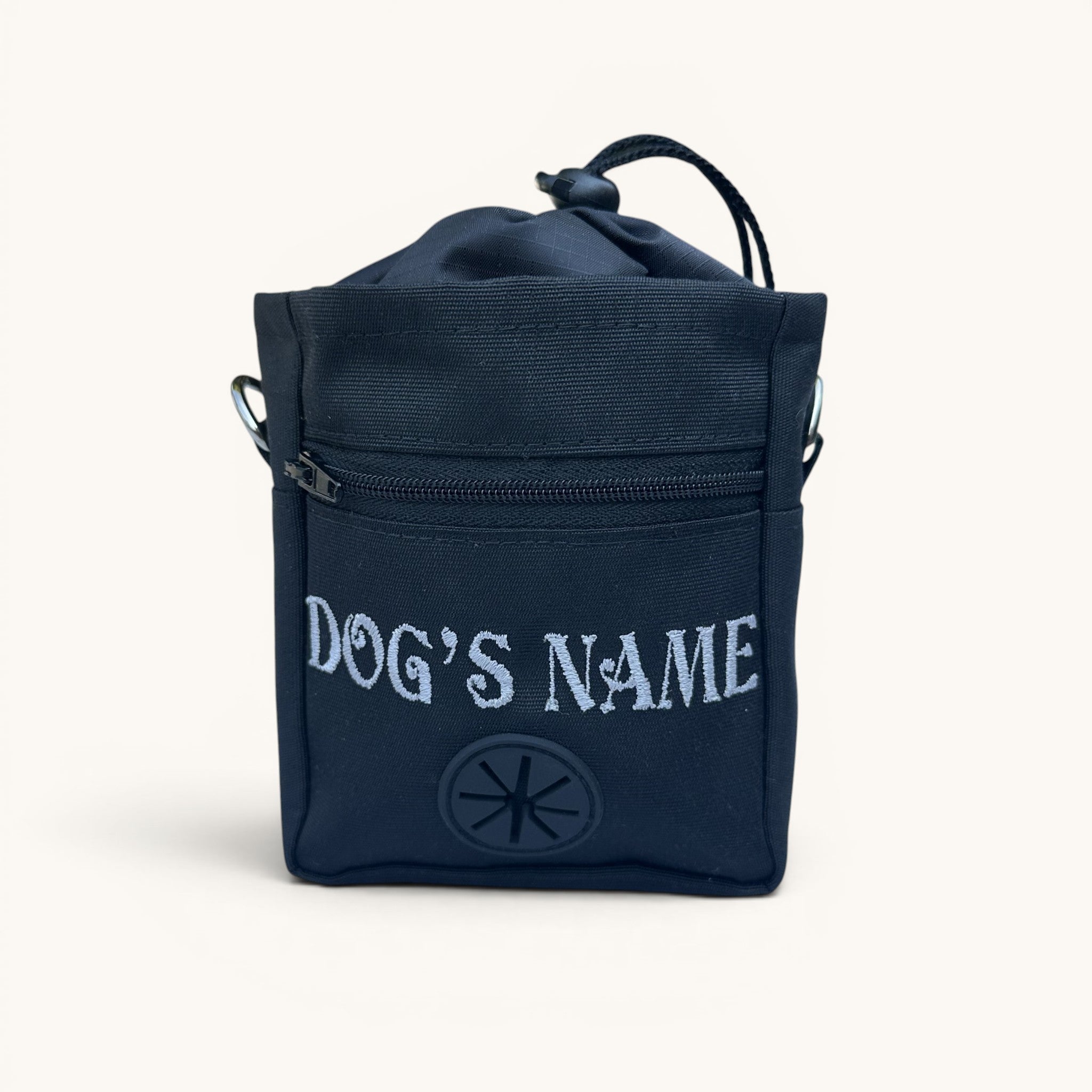 Personalised Dog Treat Bag with Poo Bag Dispenser. 6 Colours