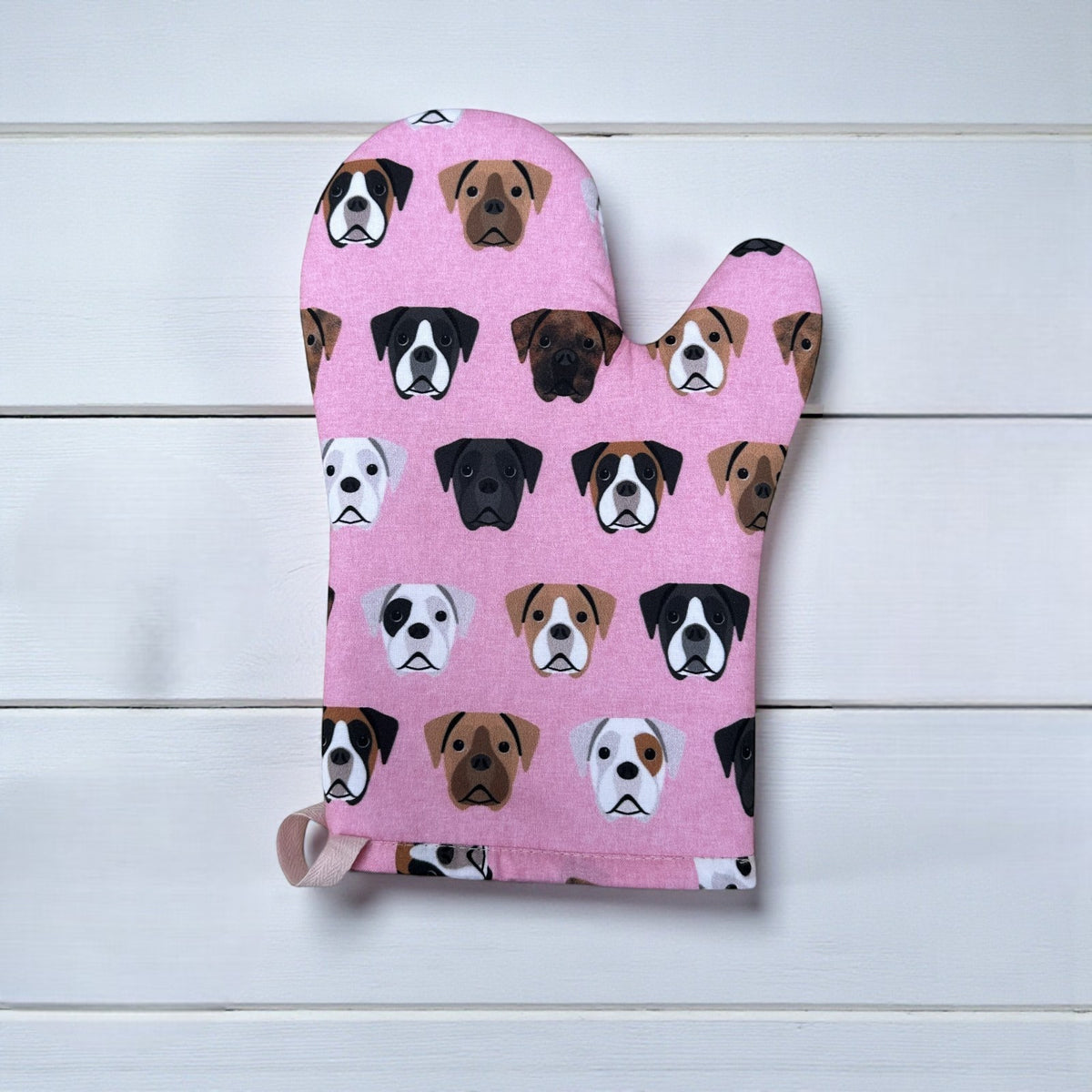 Boxer Dog Oven Mitt, Padded Heat Resistant Glove, Dog Lover Gift (Multiple Colours)