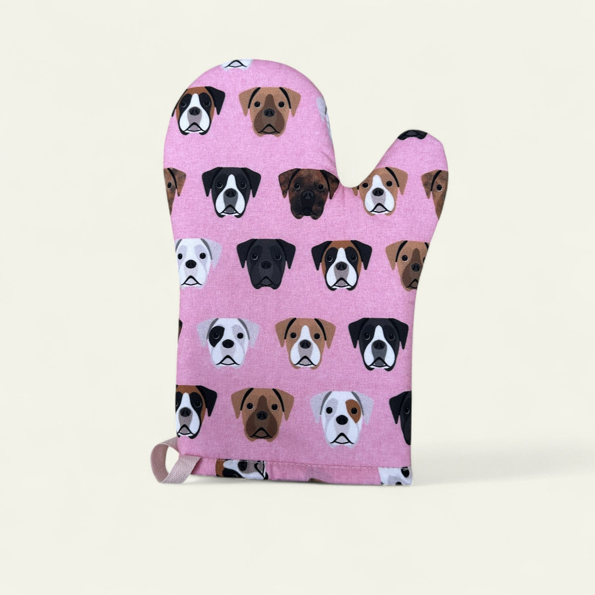 Boxer Dog Oven Mitt, Padded Heat Resistant Glove, Dog Lover Gift (Multiple Colours)