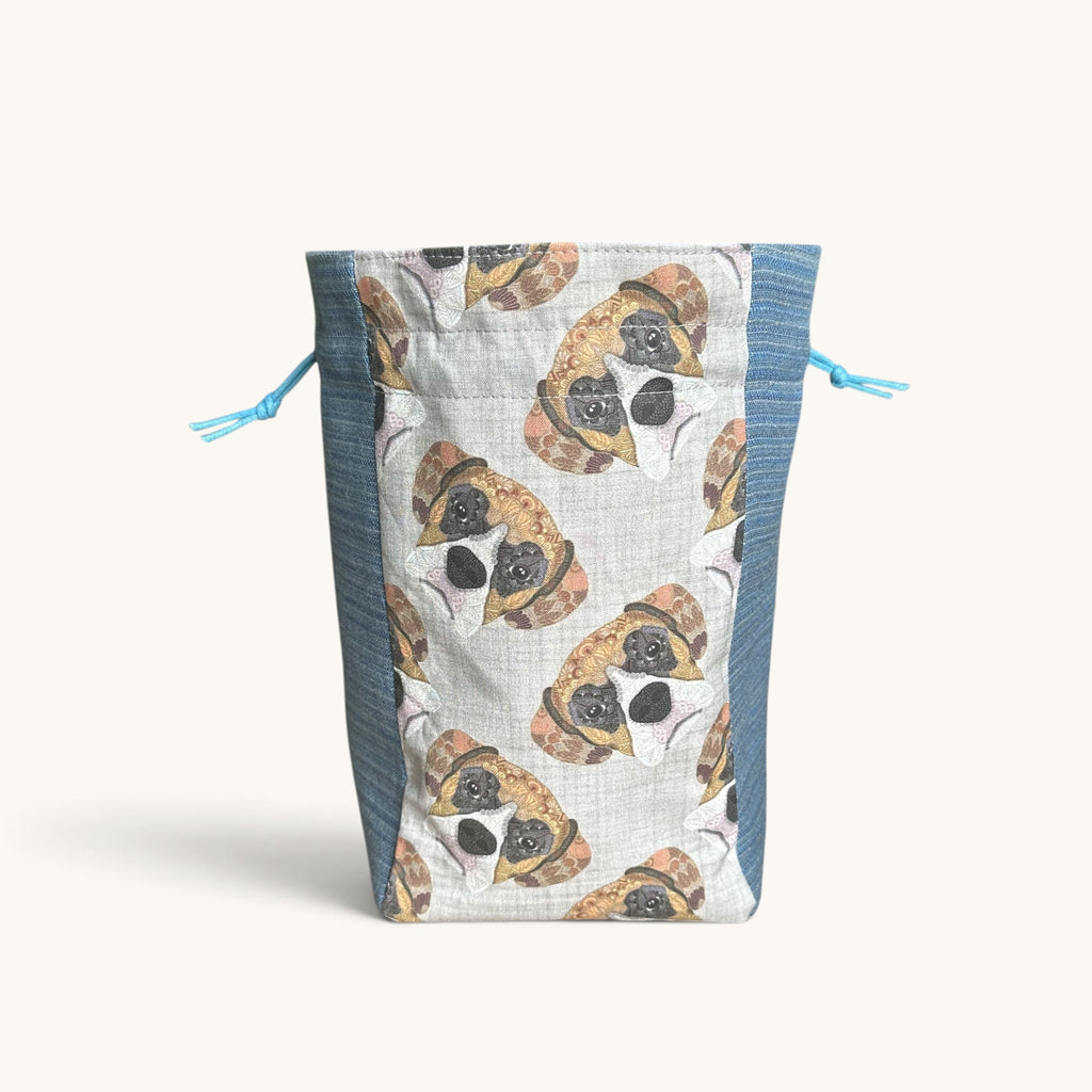 Boxer Dog Drawstring Storage Bag