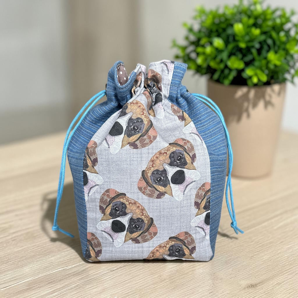 Boxer Dog Drawstring Storage Bag