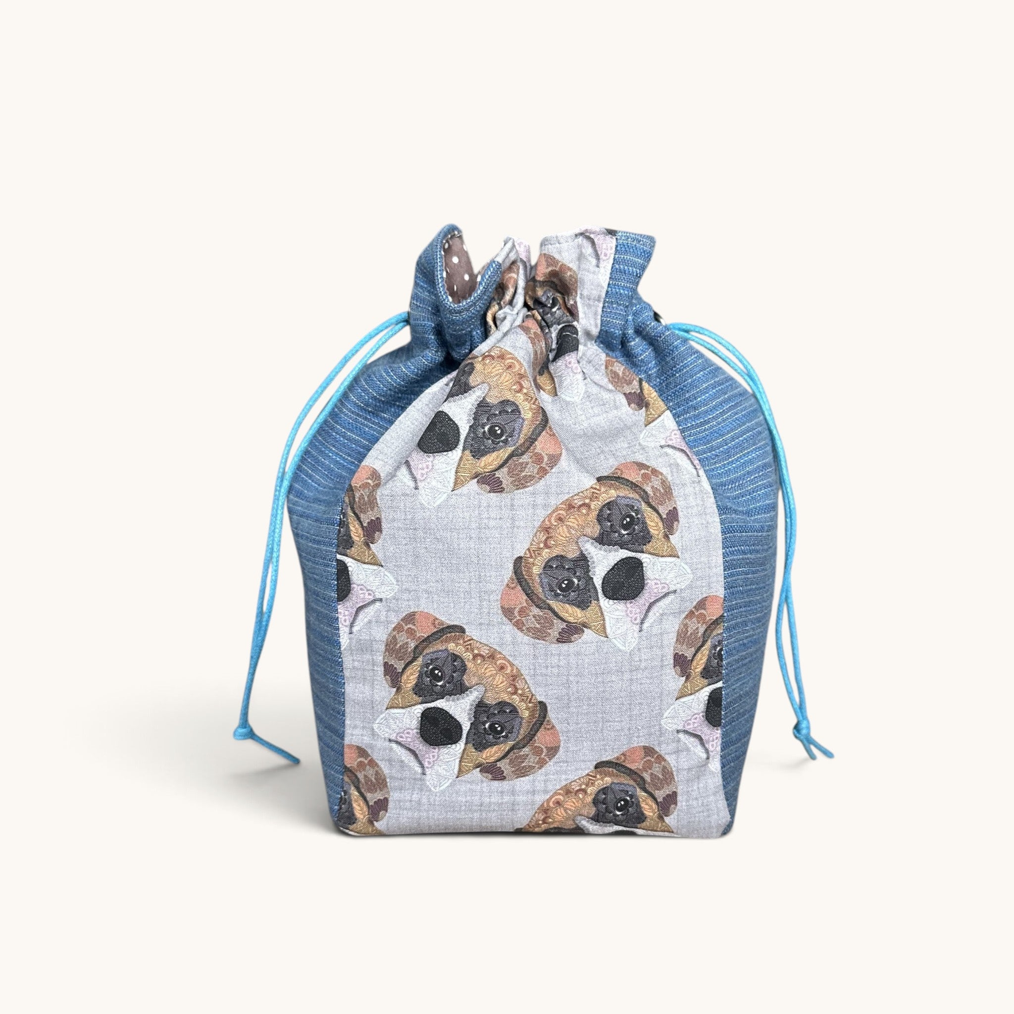 Boxer Dog Drawstring Storage Bag