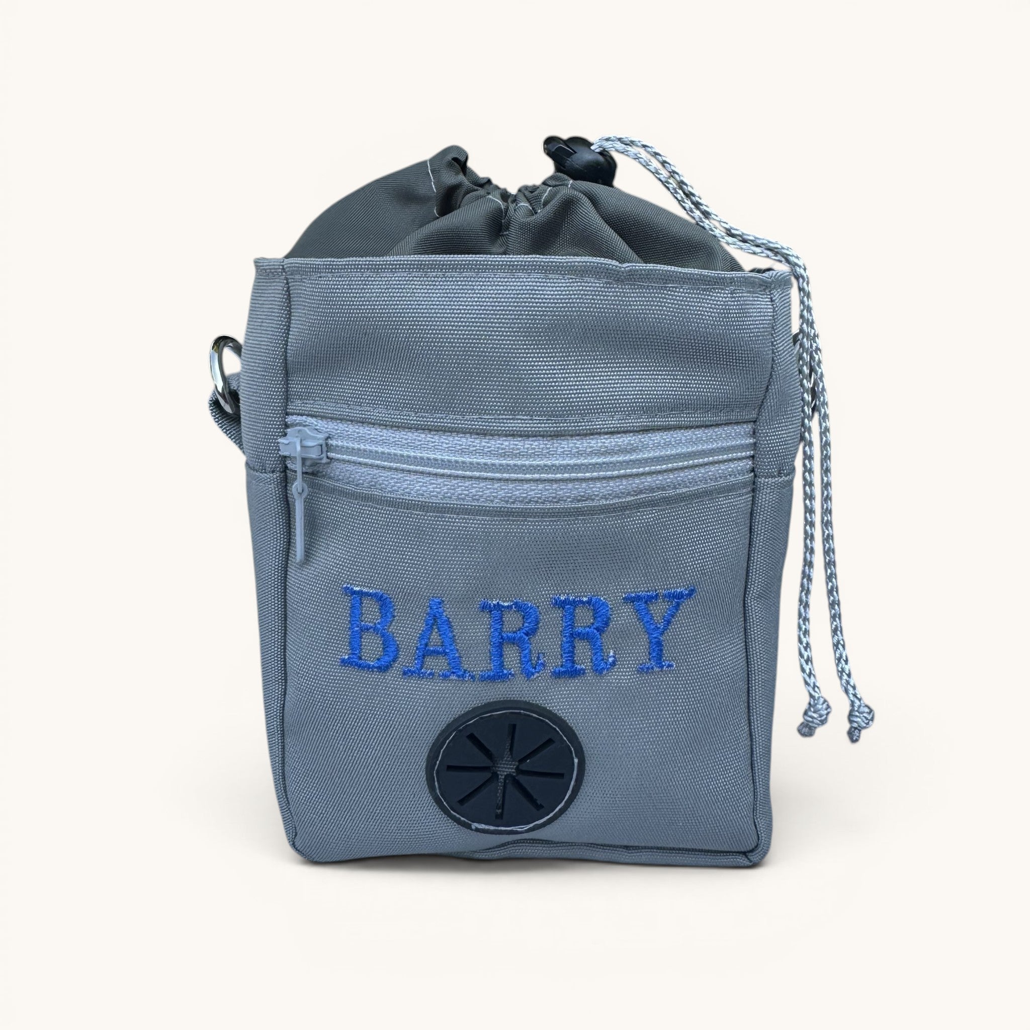 Personalised Dog Treat Bag with Poo Bag Dispenser. 6 Colours