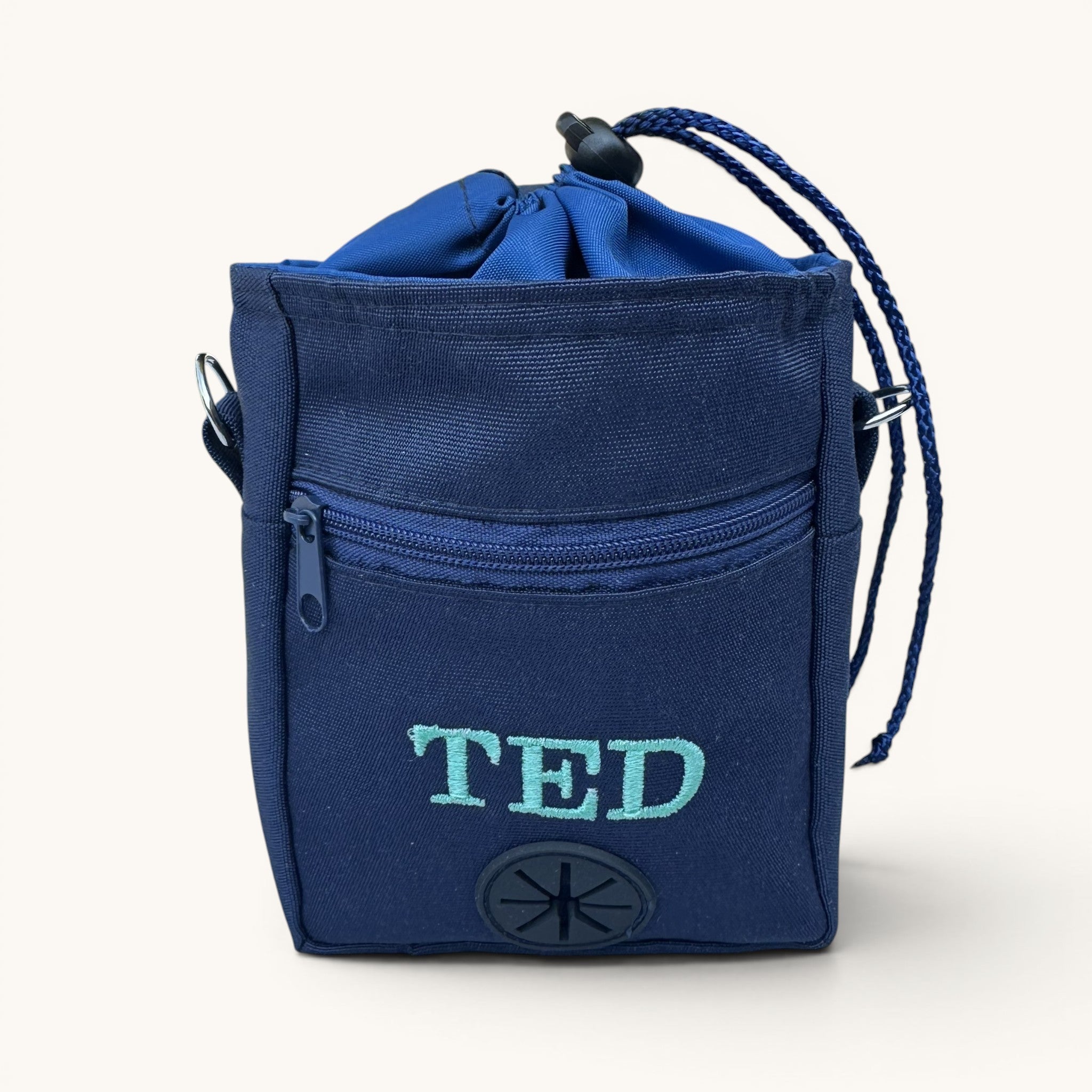 Personalised Dog Treat Bag with Poo Bag Dispenser. 6 Colours