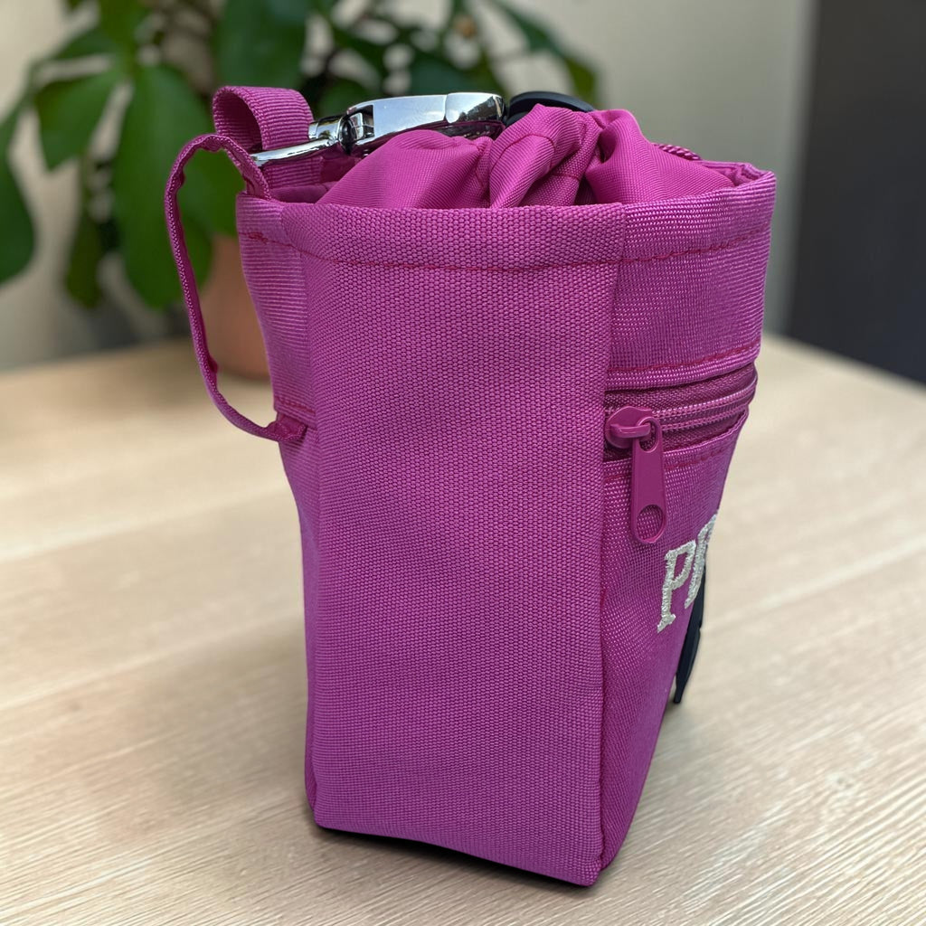 Personalised Dog Treat Bag with Poo Bag Dispenser. 6 Colours